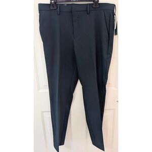 NMT - Perry Ellis Portfolio Men's Very Slim-Fit Stretch Dress Pants Blue 36x30